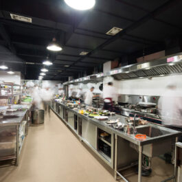 Interior of a restaurant kitchen